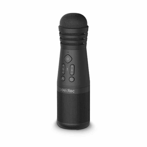 Picture of Porodo Soundtech Karaoke Microphone With Built-In Speaker-Black