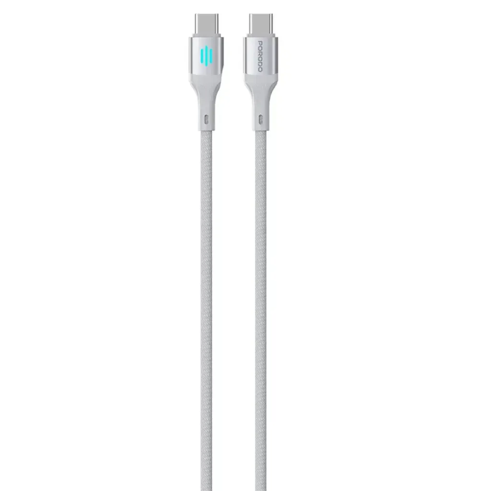 Picture of Porodo C TO C 240W PD Charging & Data Cable 1M-Silver