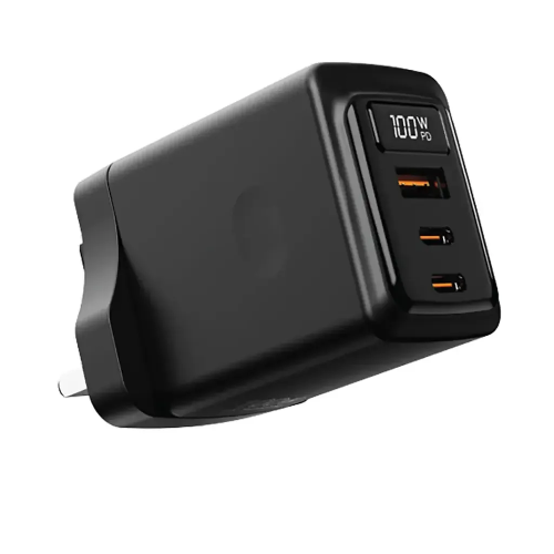 Picture of Porodo GaN 100W Multi-Port Wall Charger -Black 