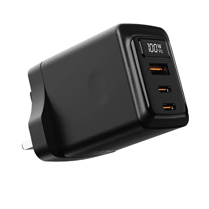 Picture of Porodo GaN 100W Multi-Port Wall Charger -Black 