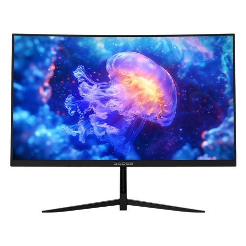 Picture of Sades NC-Pelagia 24-Inch FHD Curved Gaming Monitor, 200Hz, SC-CJ04F24B - Black
