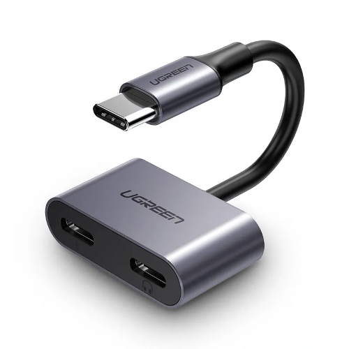 Picture of UGREEN USB-C One-Two Converter CM232 gray