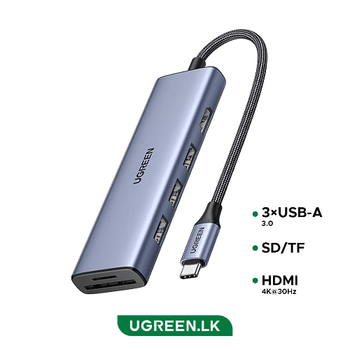 Picture of UGREEN USB-C Multifunction Adapter Grey