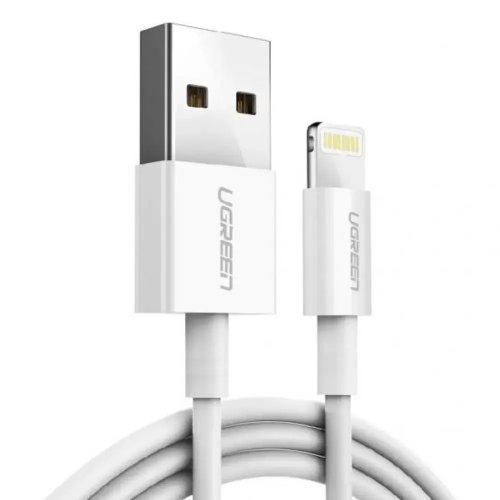 Picture of UGREEN USB-A 2.0 to USB-C Cable Nickel Plating 1.5m (White) 18W