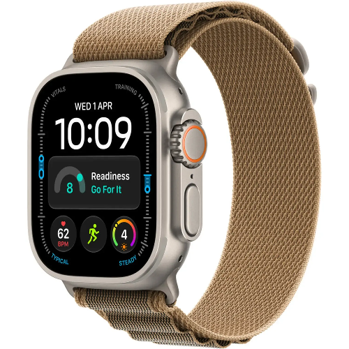 Picture of Apple Watch Ultra 4 GPS + Cellular 49mm Natural Titanium Case with Desert Alpine Loop - Medium 