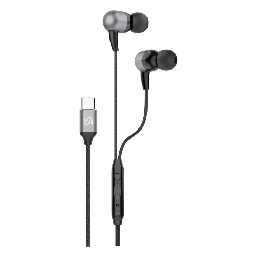 Picture of Porodo Soundtec CRON USB-C Stereo Earphones-Black