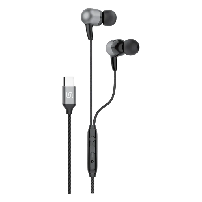 Picture of Porodo Soundtec CRON USB-C Stereo Earphones-Black