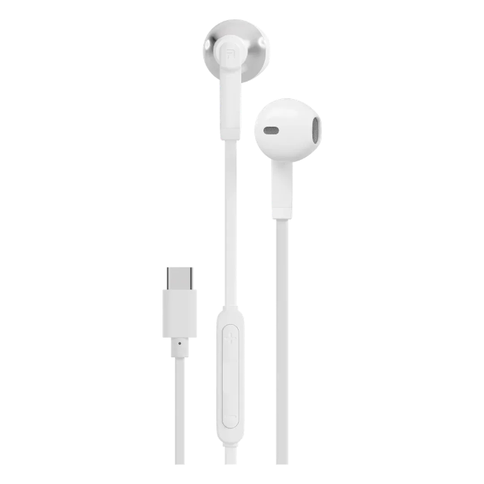 Picture of Porodo Soundtec TRACE Semi In-Ear Stereo Earphones-White