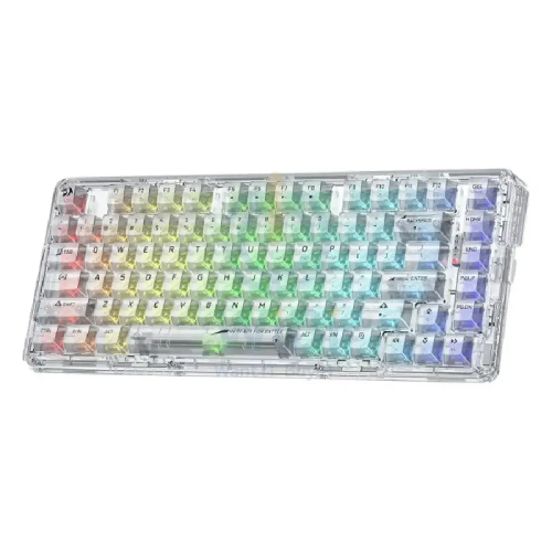 Picture of Redragon K649 ELF PRO 3-Mode RGB Mechanical Keyboard - Wired / Wireless / 82 Keys / Transparent - Keyboard