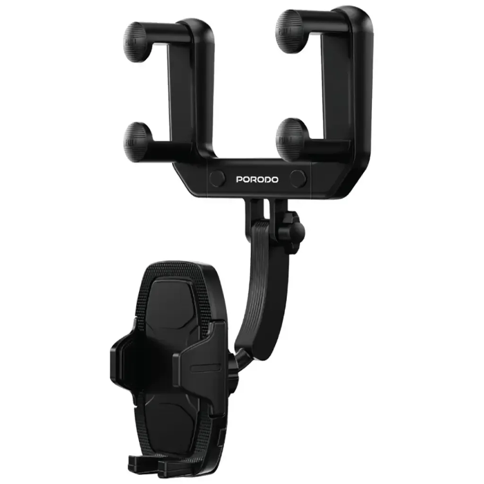Picture of Porodo Mirror-Mounted Phone Holder Bracket with Extendable Arm -Black