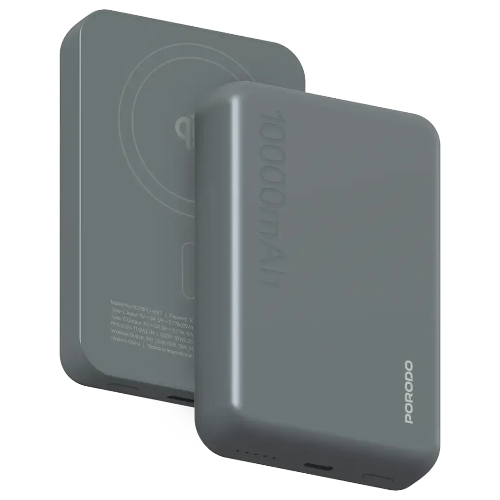 Picture of Porodo VINGT-CINQ 10000mAh MagSafe Power Bank - Grey