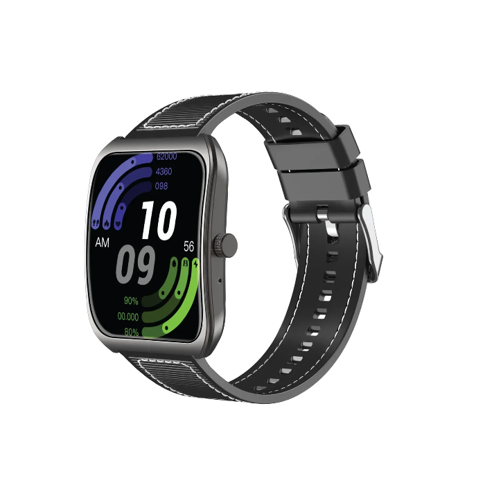 Picture of Pawa Vertex Smart Watch With 1.85 Inch Curved Display-Black