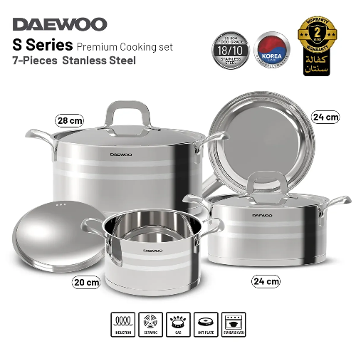 Picture of Daewoo 18/10 Stainless Steel Cookware Set 