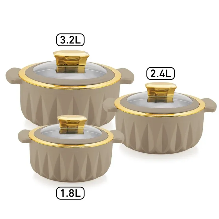Picture of DAEWOO  THERMOWARE  SET 3PCS  1.4L , 2.8 ,  3.2L 