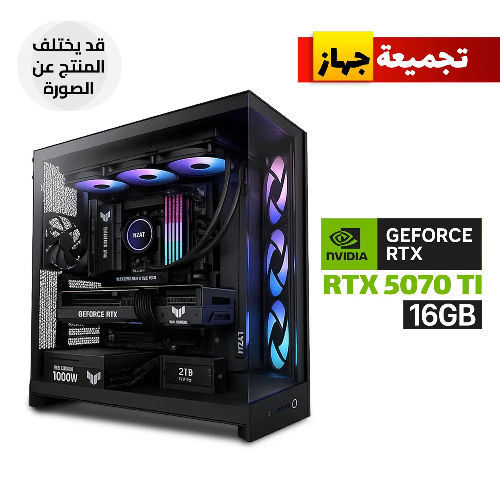 Picture of Gaming PC - Intel Core i7-14700KF Processor, ASUS PRIME Z790-P WIFI Motherboard, 32GB DDR5 RAM, 1TB SSD NVMe, RTX 5070 TI 16GB VGA, 850 WATT GOLD PSU, NZXT L360 Liquid Cooler, NZXT H9 Flow RGB Mid Tower Case 4x RGB Fans, Windows 11 Pro (License)