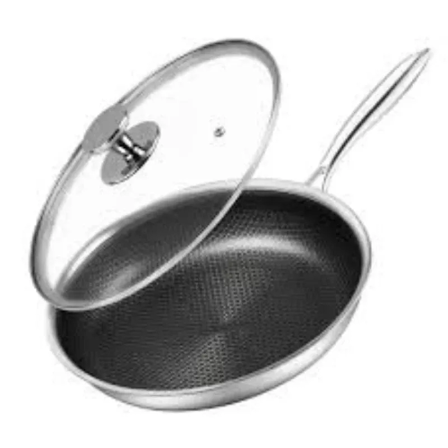 Picture of 24cm Deep fry pan with wide side glass lid
