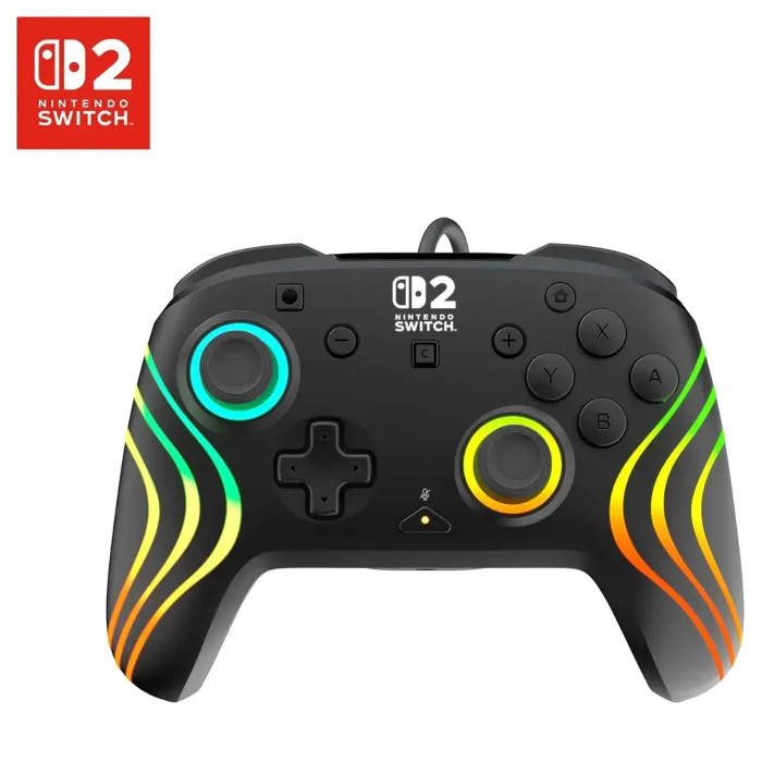 Picture of Turtle Beach Nintendo Switch 2 Afterglow Wave Wird Rgb Gaming Controller - Black