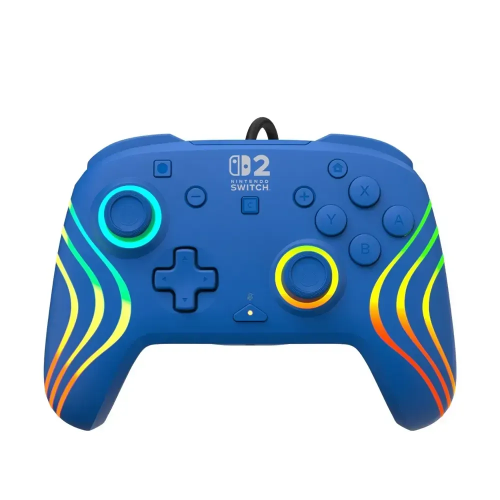 Picture of Turtle Beach Nintendo Switch 2 Afterglow Wave Wired RGB Gaming Controller -blue