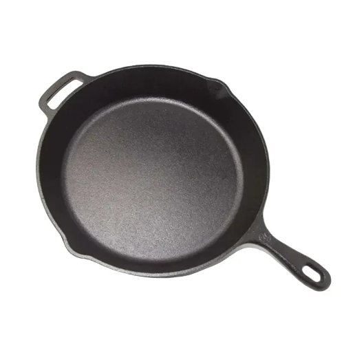 Picture of Westinghouse 30 cm Pre-Seasoned Cast Iron Skillet with Helper Handle and Pour Spouts – Black