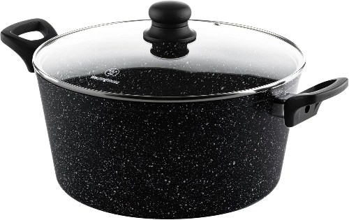 Picture of Westinghouse USA Casserole with Lid 24cm - Cast‑Aluminum Non‑Stick Cookware – Lightweight for Effortless Cooking, Scratch‑Resistant QuanTanium Coating for Healthy Cooking, Oven Safe