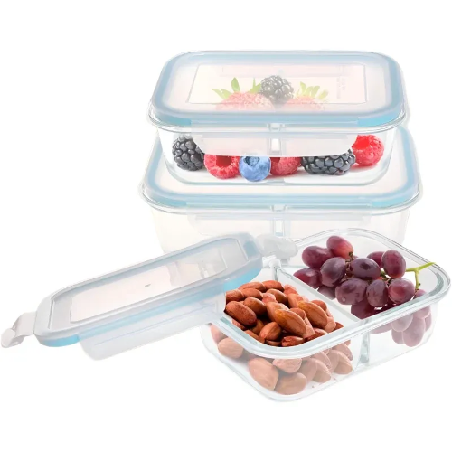 Picture of Westinghouse, 3-Piece Glass Food Storage Container Set - Airtight Lids - 1050ml Each