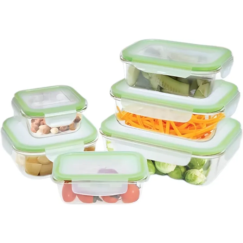 Picture of Westinghouse, 6-Piece Glass Food Storage Container Set - Airtight Lids - 320ml to 1520ml