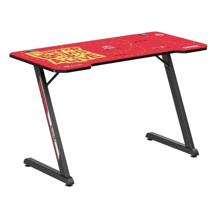 صورة طاولة ألعاب GamerTek Z Desk x One Piece – إصدار Luffy، موديل GT-GD-Z-OP-001 - أحمر