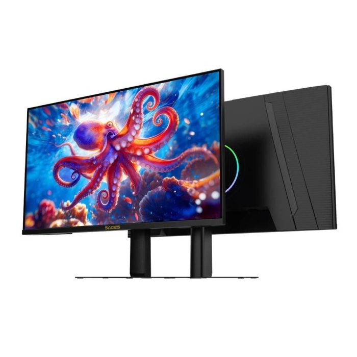 صورة شاشة ألعاب مسطحة Sades NP-Octopus، بمعدل تحديث 160 هرتز، دقة UHD، زمن استجابة 0.5 مللي ثانية، مقاس 32 بوصة، طراز SA-F01U32 - أسود