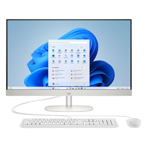Picture of HP 27-CR2039NE AIO AI PC - Ultra 7 255U / 8GB / 512GB (NVMe M.2 SSD) / 27" FHD Touch / 1YW / Shell White - Desktop