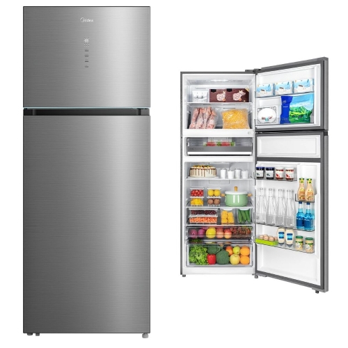 Picture of Midea Top Mount Freezer Refrigerator 467 Liters 16.5 CFT, Bru Steel - MDRT650MME46DO