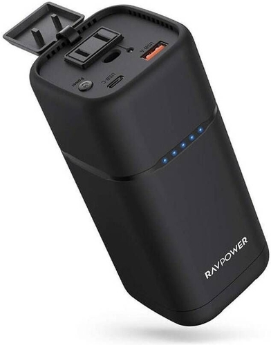 Picture of RAVPower RP-PB054 PD Pioneer 20000mAh 80W AC Portable Power Bank Black