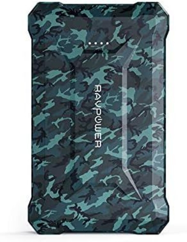 Picture of RAVPower RP-PB096 10050mAh PD 18W+QC3.0 Waterproof Power Bank camouflage Offline green with black