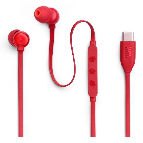 Picture of JBL T310C USB-C Wired In-Ear Earphones, JBLT310CRED - Red