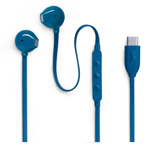 Picture of JBL Tune 305 USB-C Wired In-Ear Earphones, JBLT305CBLU – Blue