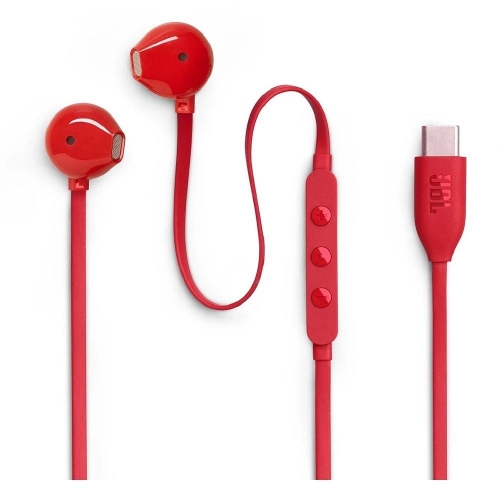 Picture of JBL Tune 305 USB-C Wired In-Ear Earphones, JBLT305CRED – Red