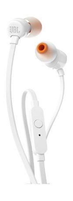 Picture of JBL T110 In-Ear Wired Earphone with Mic - White