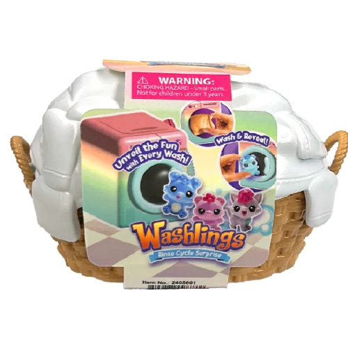 Picture of (Kids Toys) Washlings Hamper Set w/ 2 Laundry Bags (PDQ)