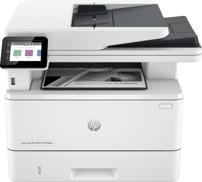 Picture of HP LaserJet Pro MFP 4103fdw Printer