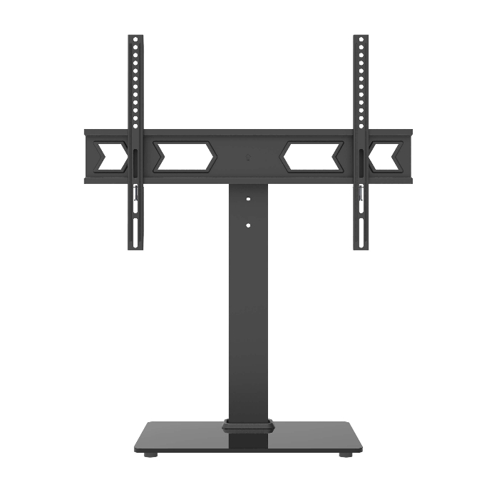Picture of Wansa Glass Basement TV Stand, Fits 32- 65inches, 45kg Loading Capacity, STS02-64 - Black