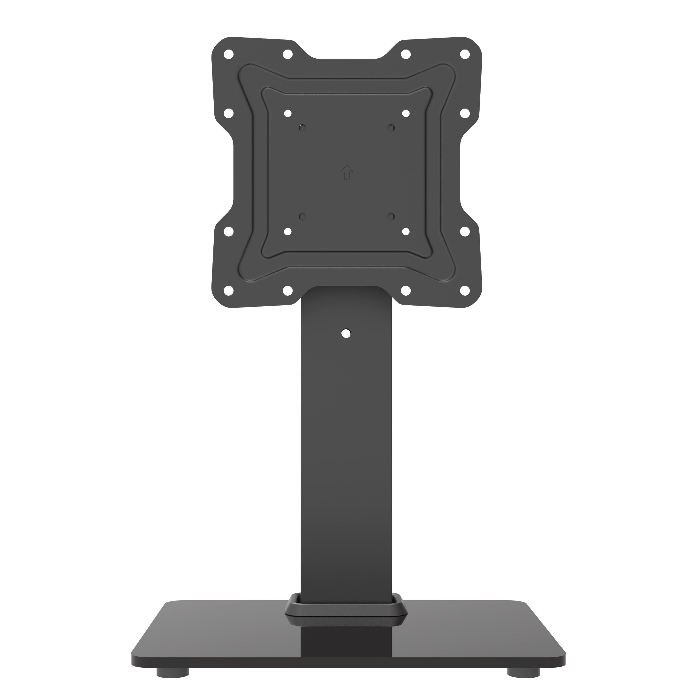 Picture of Wansa Glass Basement TV Stand, Fits 17 - 43 inches, 30kg Loading Capacity, STS02-22 - Black