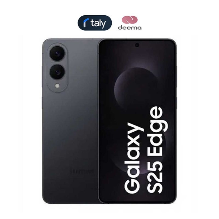 صورة سامسونج جالكسي S25 إيدج 5G (512 جيجابايت/12 جيجابايت رام) - أسود تيتانيوم