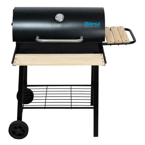 Picture of Wansa 114x95cm Wood Charcoal Grill, LX100212 - Black