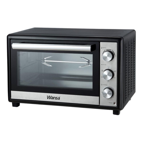 Picture of Wansa Electric Oven, 1800 Watts, 48 Liter, KR-H46RCL - Black & Silver