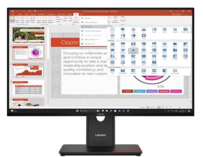 Picture of Lenovo ThinkVision T27-40 27"FHD Monitor (DP+VGA+HDMI)