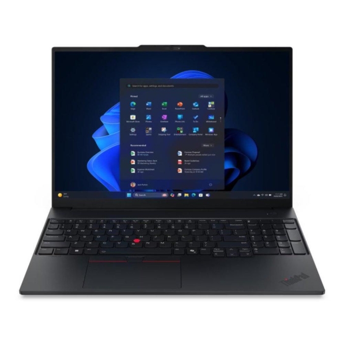 Picture of Lenovo ThinkPad E16 Laptop, Intel Core Ultra 5, 16 GB RAM, 512GB SSD, 16-Inch, Intel Arc Graphics, Bundled with DOS+Window 11, 22AY0004GR - Black