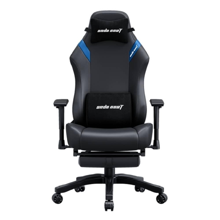 Picture of Andaseat Luna Pro Series Gaming Chair with Footrest, AD18T-44-BS-PV - Black/Blue