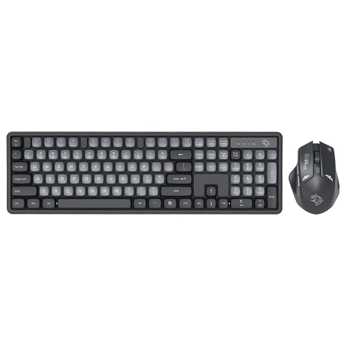Picture of Porodo Gaming Wireless Keyboard Mouse Set 2.4GHz 1600 DPI -Black