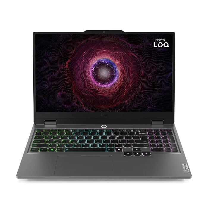 Picture of Lenovo Loq 15AHP9 Gaming Laptop, AMD Ryzen 7 7445HS Processor, 8GB DDR5 RAM, 512GB SSD NVMe, NVIDIA GeForce RTX 3050 6GB Graphics, 15.6" FHD IPS Display, White Backlit Keyboard, Windows 11 Home - Luna Grey