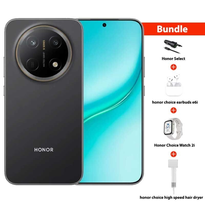 Picture of Pre-Order Honor X9e Pro 5G (8GB RAM + 256GB Memory) - Midnight Black With Bundle