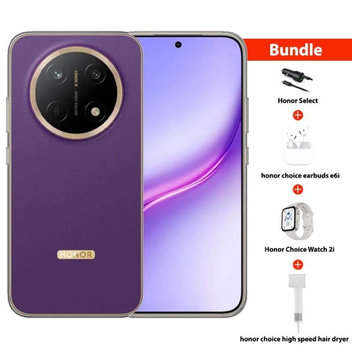 Picture of Pre-Order Honor X9e Pro 5G (8GB RAM + 256GB Memory) - Deep Purple With Bundle
